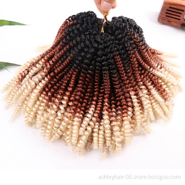 Julianna spring twist crochet hair braids ombre kenya extension ombre afro colored passion spring twist hair 12 inches